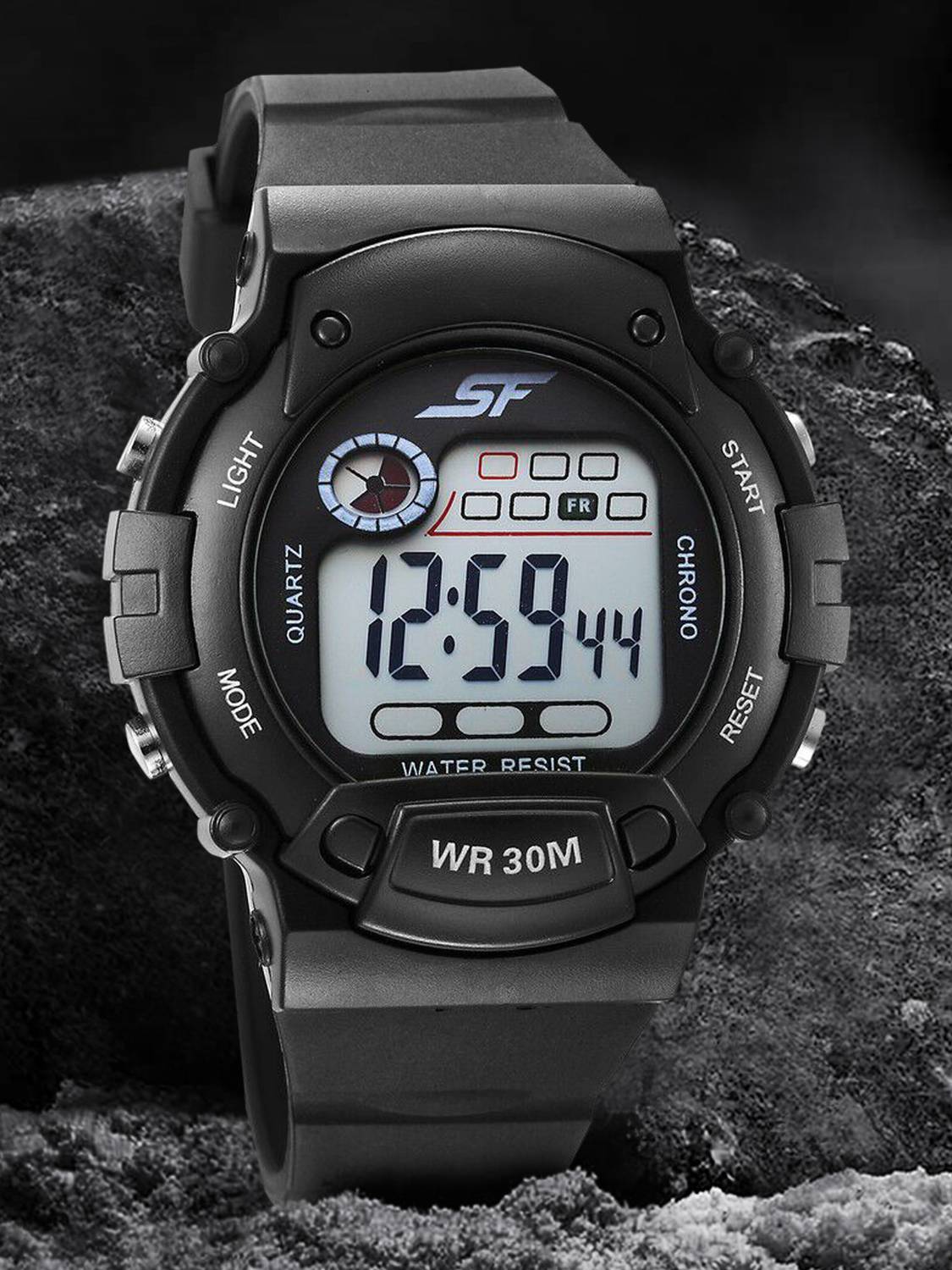 SONATA Sonata Digital Dial Black Plastic Strap Digital Watch - For