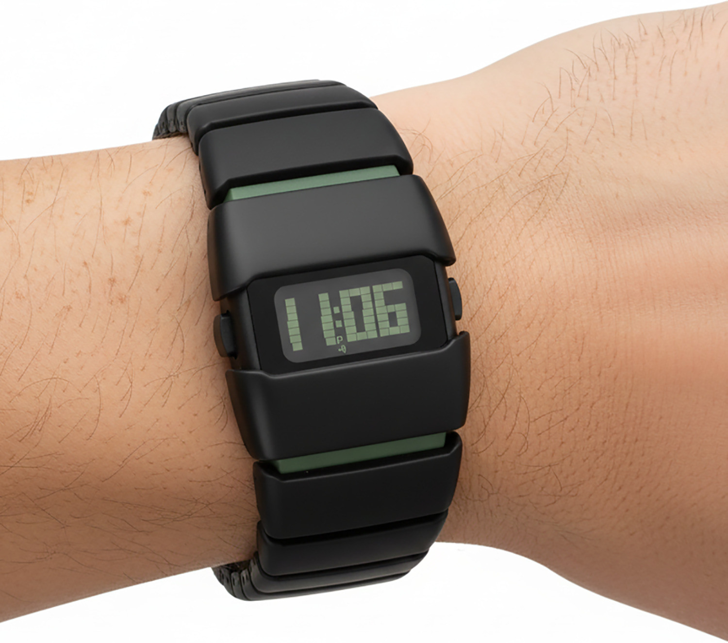 Image of WiseWalker WiseWalker GenZ Luxury Style Digital Green Watch Unique Band with LED Display Digital Watch - For Men & Women