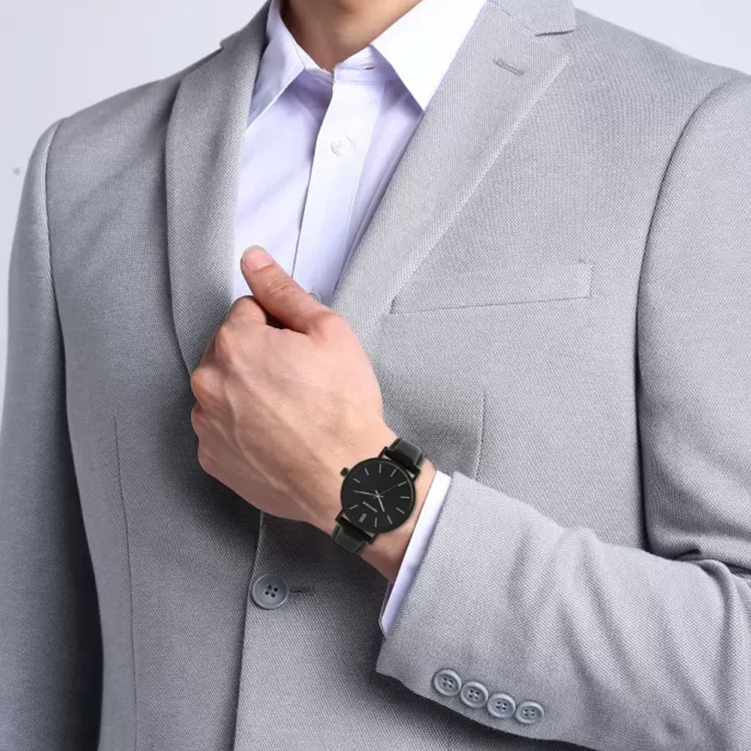 Image of PROVOGUE PG-4069 Premium Watch & Sunglasses Combo - Perfect Gift Set (Black & Black) Analog Watch - For Men