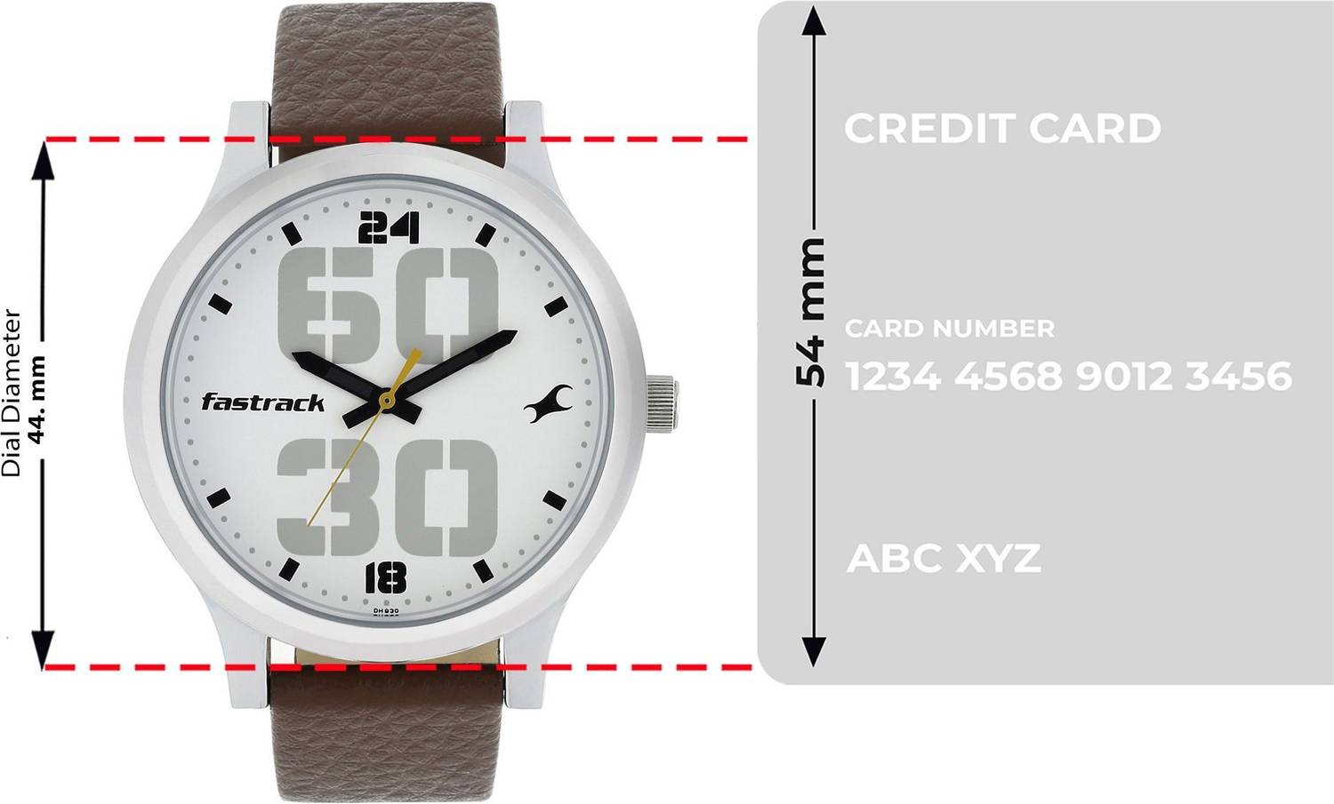 Fastrack 38051SL06 Bold White Dial Brown Leather Watch - Image 4
