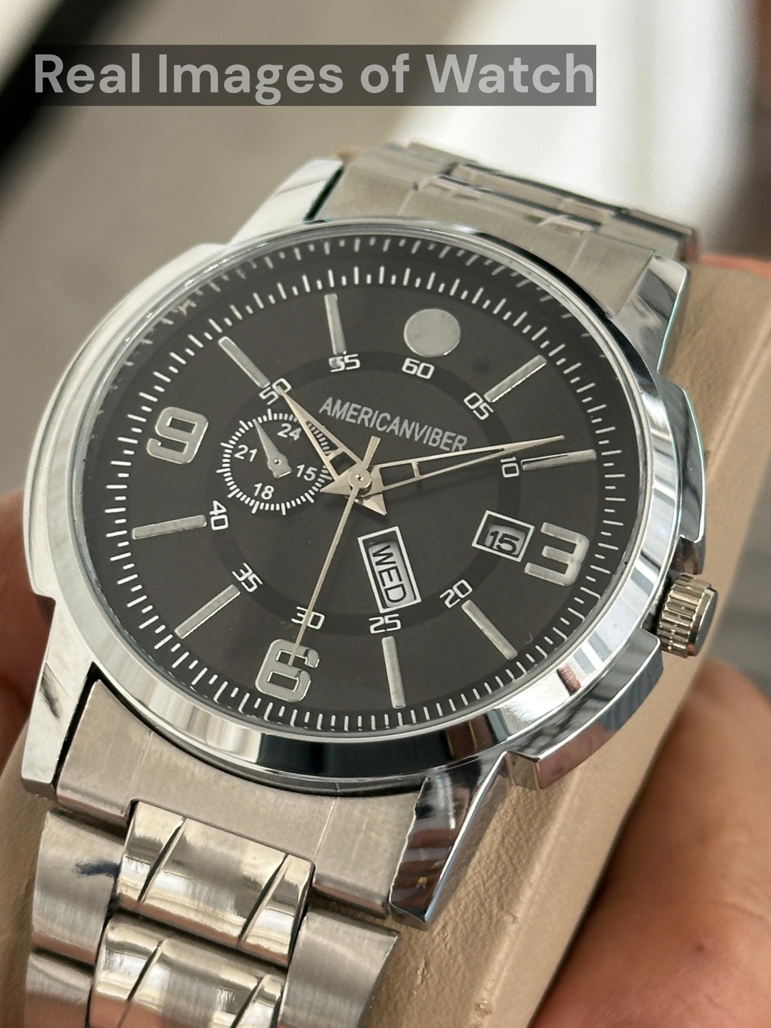 Image of Americanviber AVM0060 AMERICANVIBER | Men Watch | Adjustable Lock | Date Display | Watch Analog Watch - For Men