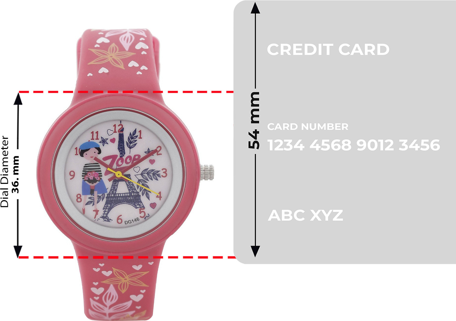 Image of Zoop byTitan NP26006PP01W Zoop Travel Quartz White Dial Red Plastic Strap Analog Watch - For Boys & Girls