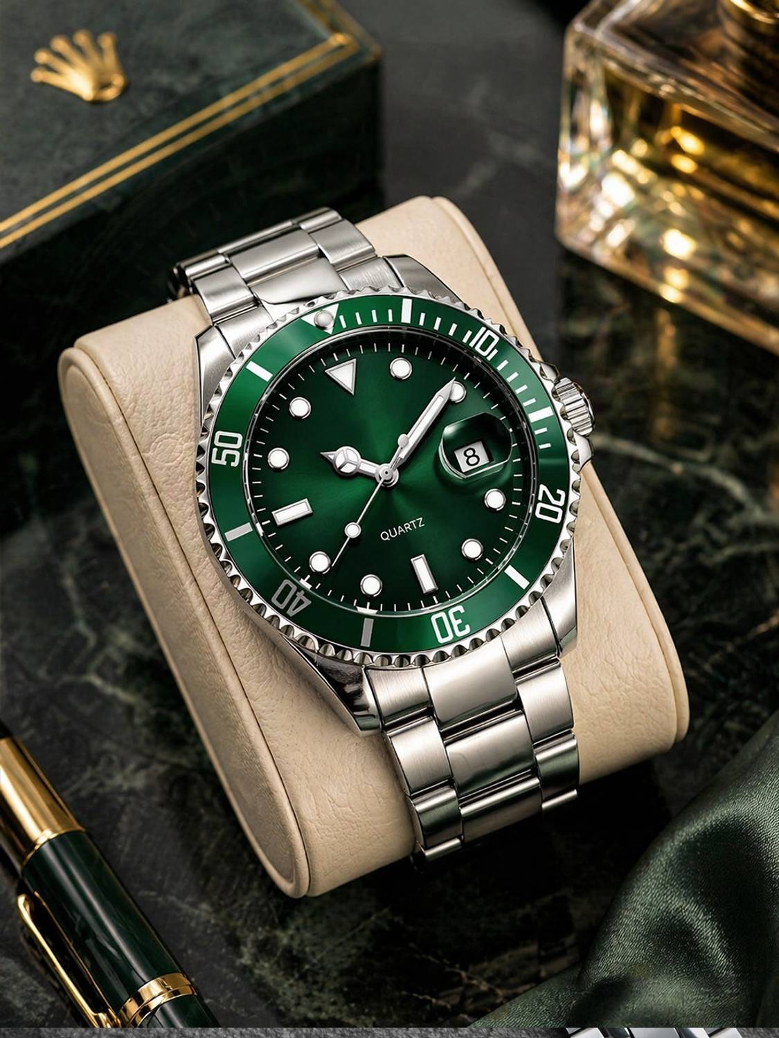 BHAGVOWATCH 09 Luxury Green Dial Men’s Watch Analog Watch  - For Men