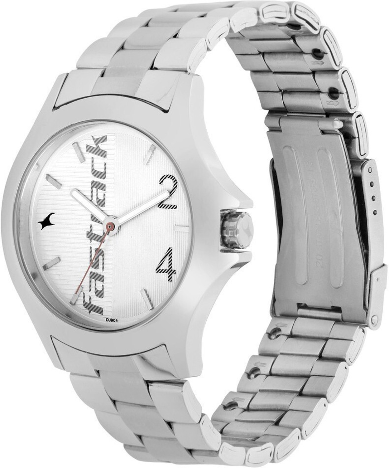 Image of Fastrack Fastrack Bare Basics White Dial Silver Stainless Steel Strap Analog Watch - For Men