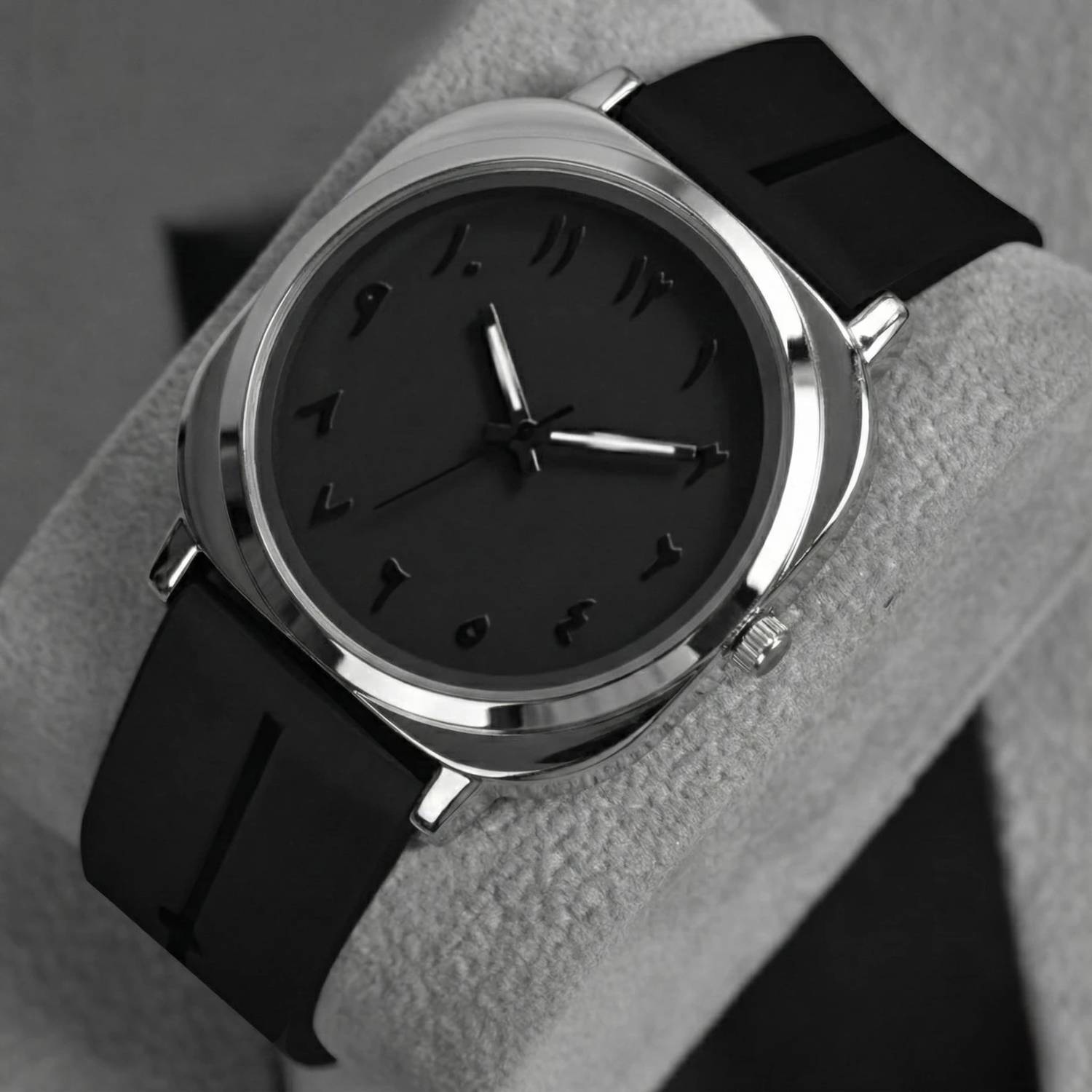 SANGANI Arabian Dial Square Silicone Watch - Men - Image 2