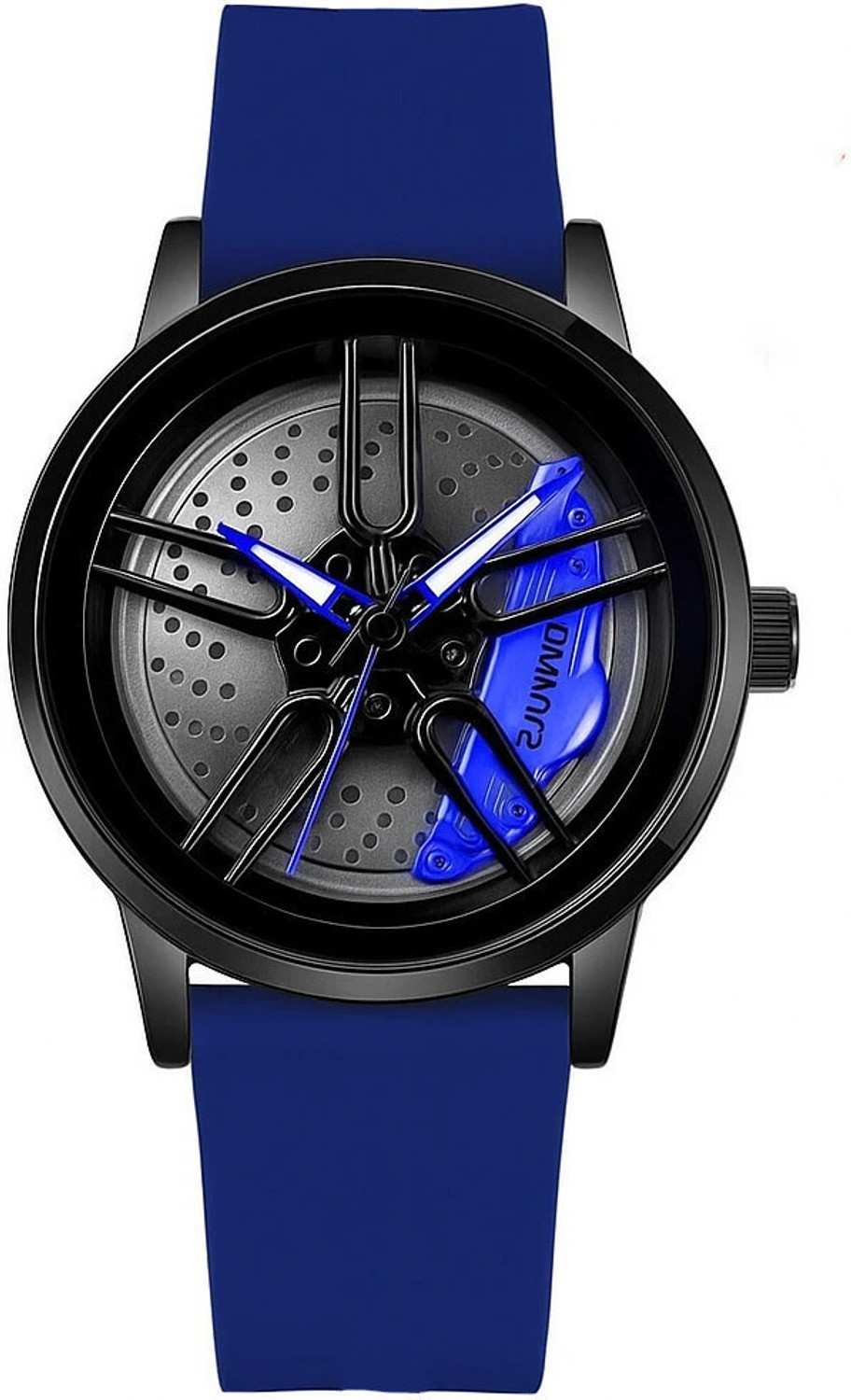 Image of SKMEI 3D Rotating Spinning Watch Rim Car Wheel Analog Watch - For Men