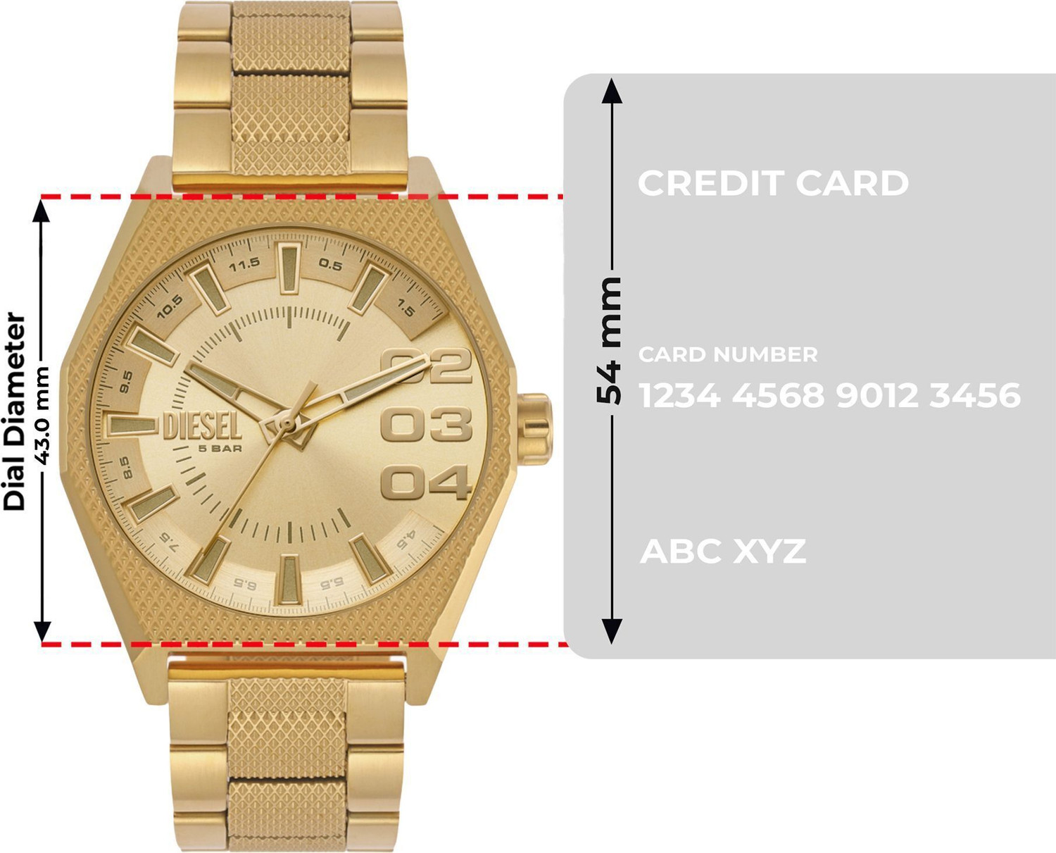 Image of DIESEL Scraper Scraper Analog Watch - For Men