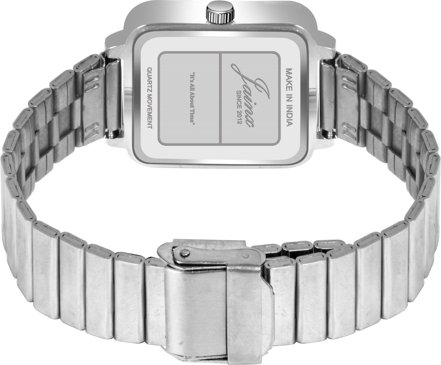 Image of JAINX JW8616 Minimalist Square Black Dial Analog Watch - For Women