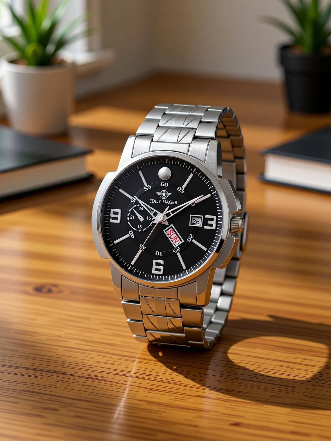 EDDY HAGER 226 Black Analog Watch - Men - Image 2