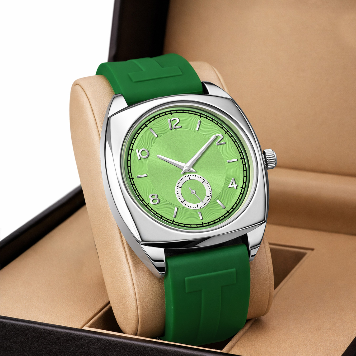 Image of HIRPARA 923.8 Bold Green Dial Wristwatch Analog Watch - For Men