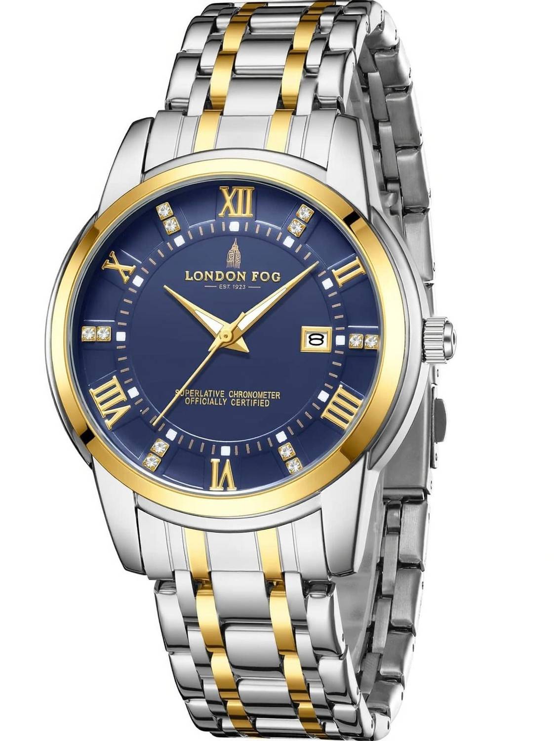 London Blue Dial Two Tone Watch - Image 1