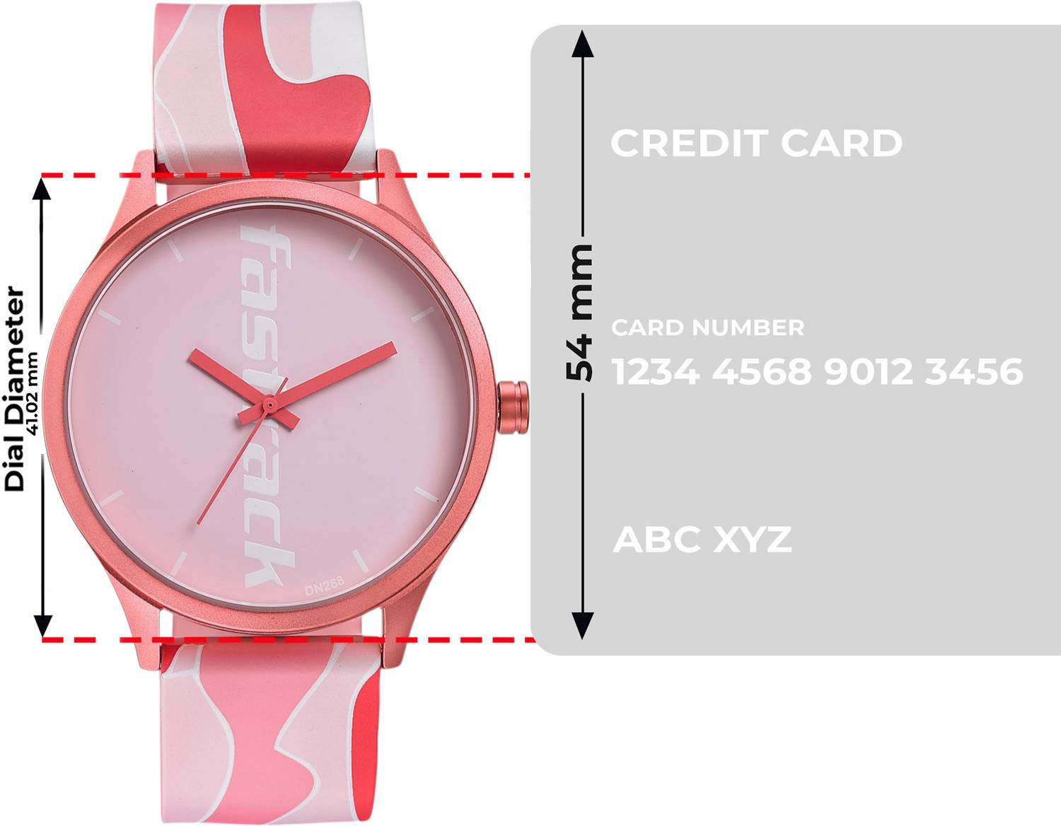 Fastrack Fastrack Topicals Pink Dial Multicolour Silicone Strap