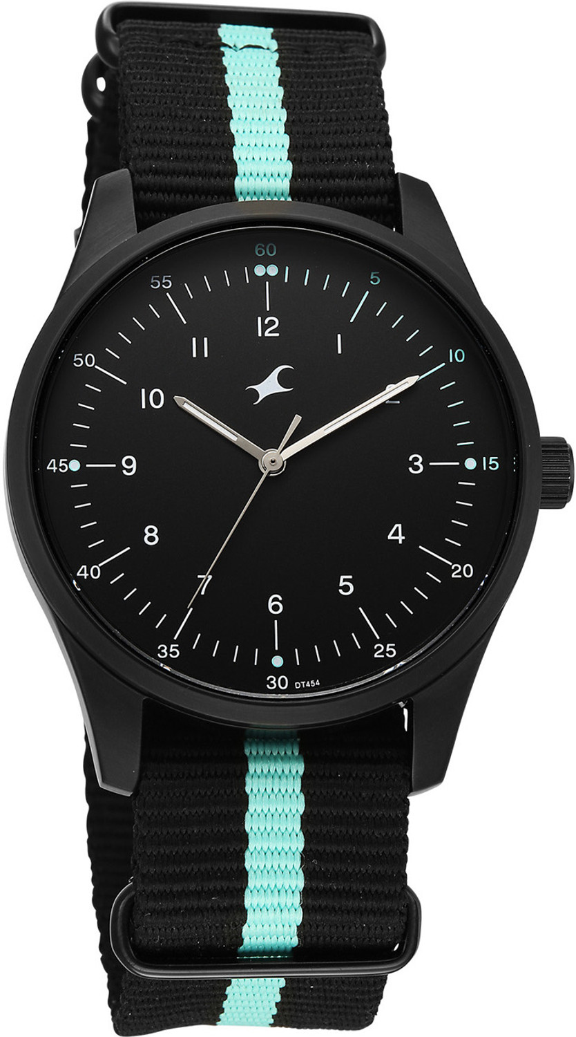 Image of Fastrack Stunners Fastrack Stunners XI Quartz Black Dial Black Nylon /NATO Strap Analog Watch - For Men