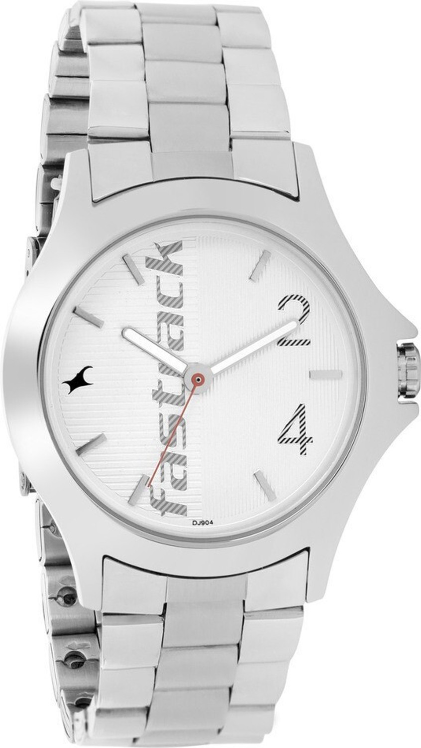 Image of Fastrack Fastrack Bare Basics White Dial Silver Stainless Steel Strap Analog Watch - For Men