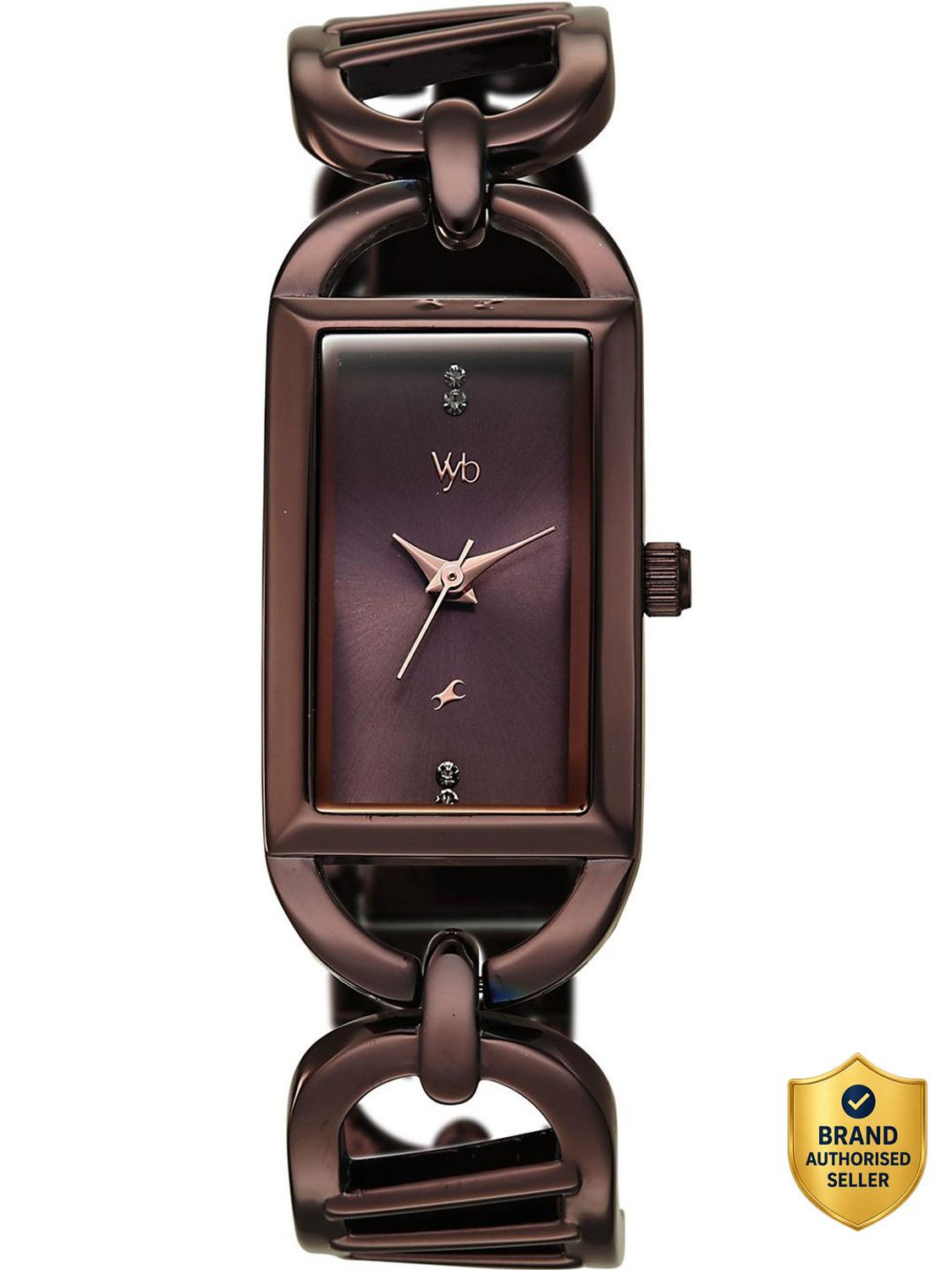 Image of Fastrack Fastrack Vyb Striker Vyb Striker Quartz Chocolate Brown Dial Chocolate Brown Alloy Strap Analog Watch - For Women