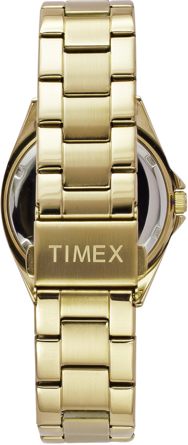 Image of TIMEX TWEL253SMU02 Round 38mm Green Dial Analog Watch - For Women