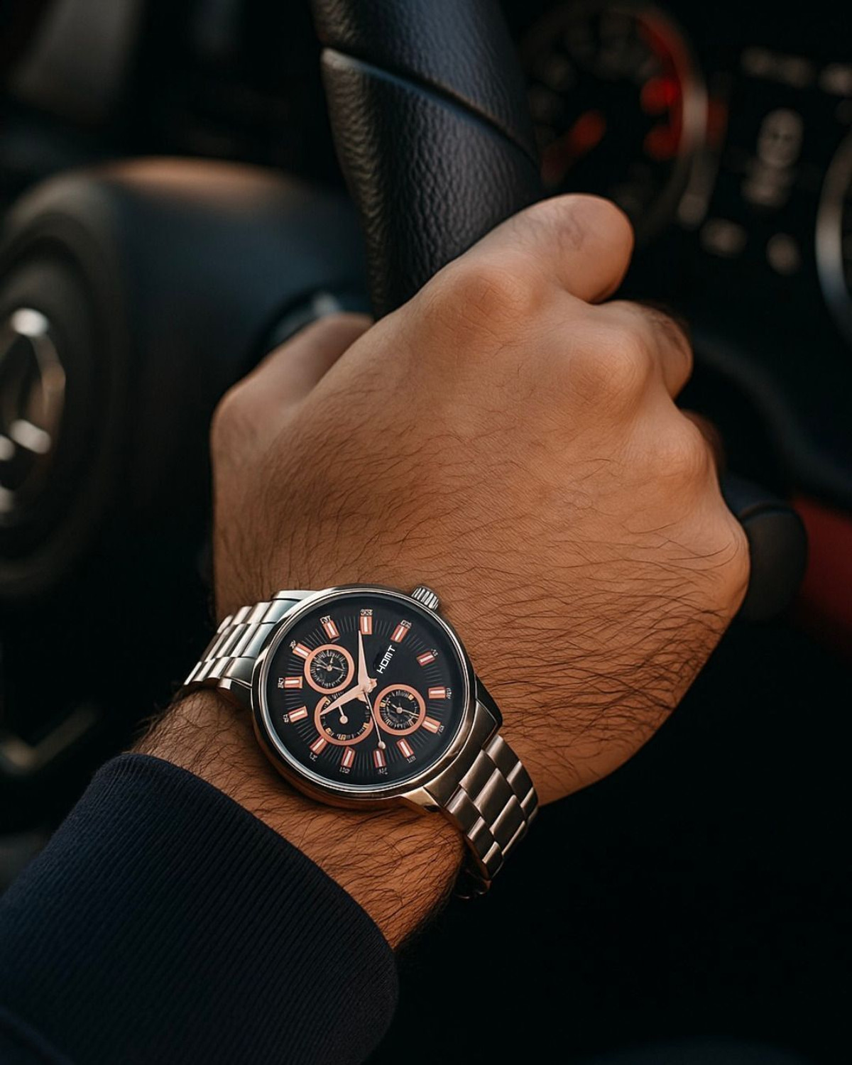 Image of homt Premium Series Stainless Steel Wrist Watch for men Men's Fashion Series Premium Quality Analog Watch - For Men