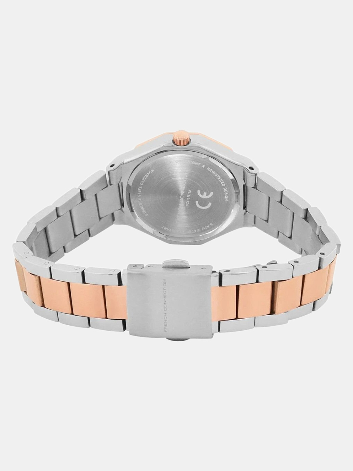 Image of French Connection FCH1RTM Women's Analog Silver Watch | Grey Sunray Dial Analog Watch - For Women