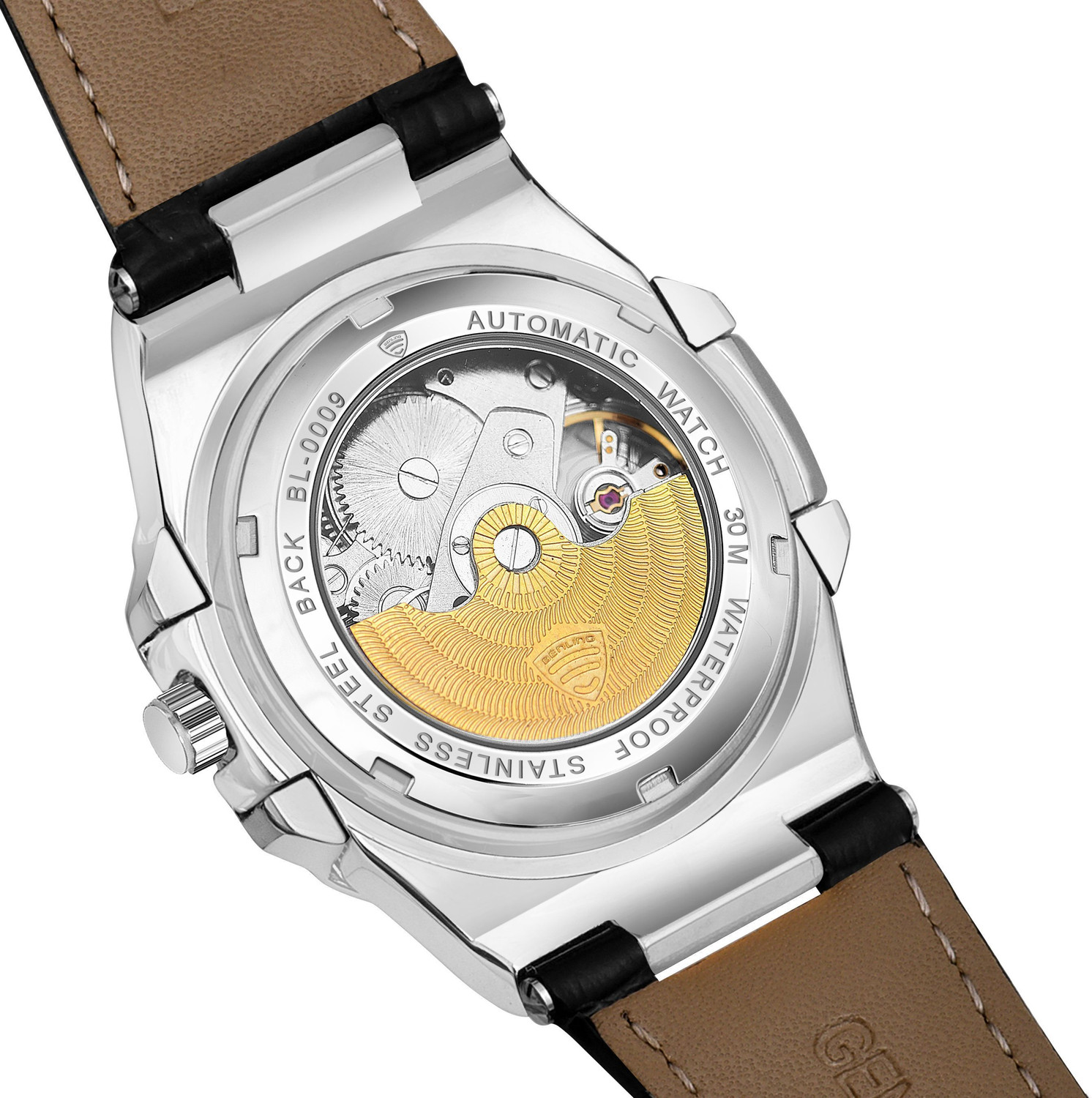 Image of Benling Benling Regalia Series - Open Heart Dial with Moonphase Benling Automatic mechanical watch for men Analog Watch - For Men