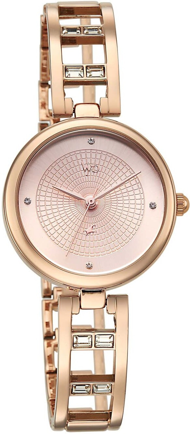 Image of Fastrack Fastrack Vyb Seeker Fastrack Vyb Seeker Quartz Rose Gold Dial Rose Gold Alloy Strap Analog Watch - For Women