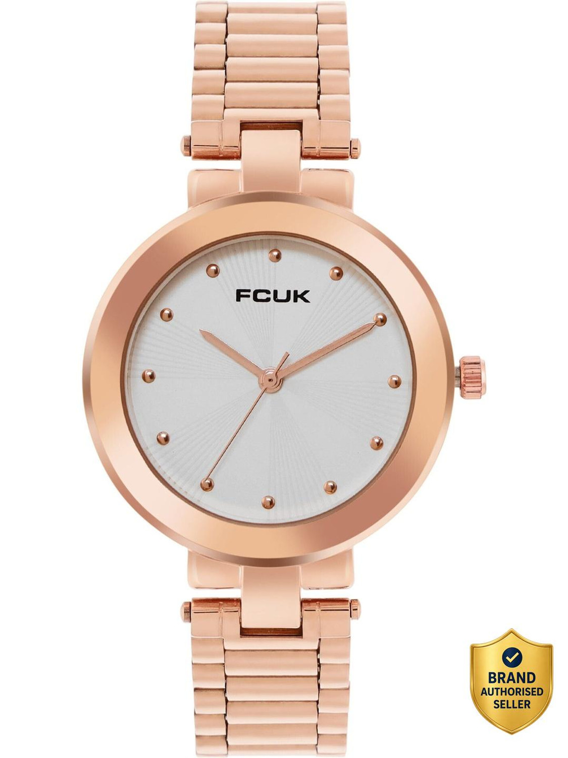 Image of FCUK Women White Dial Round FK00028A Analog Watch - For Women FK00028A