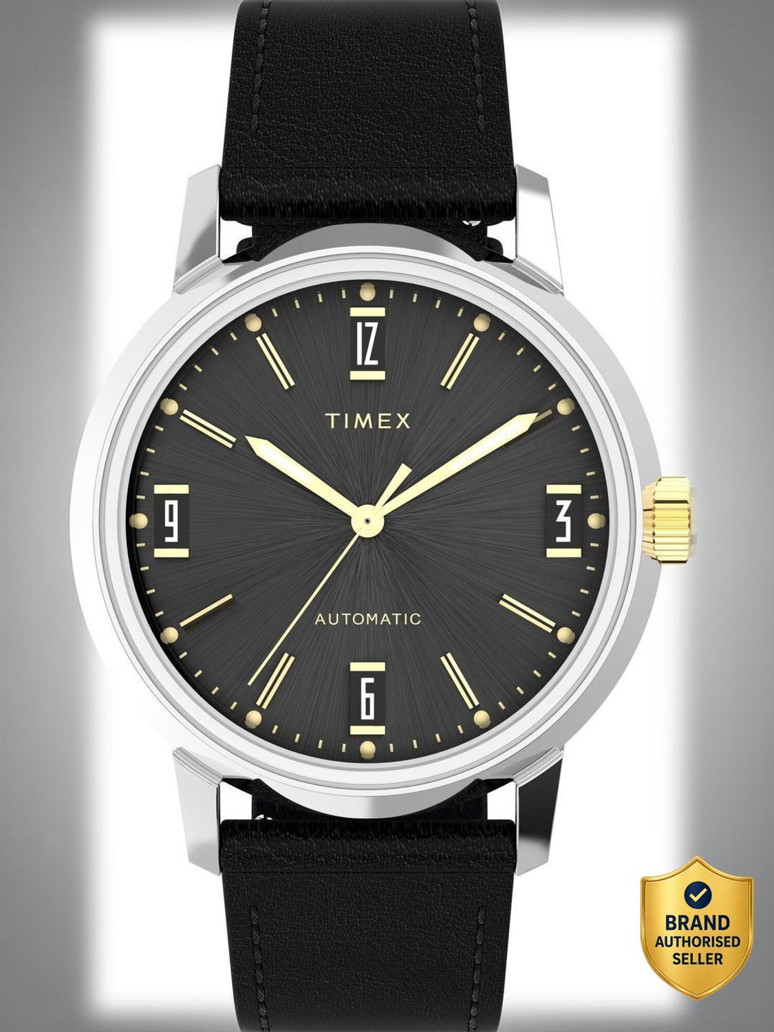 Image of TIMEX TWEG26711 Marlin Round 42mm Black Dial Analog Watch - For Men