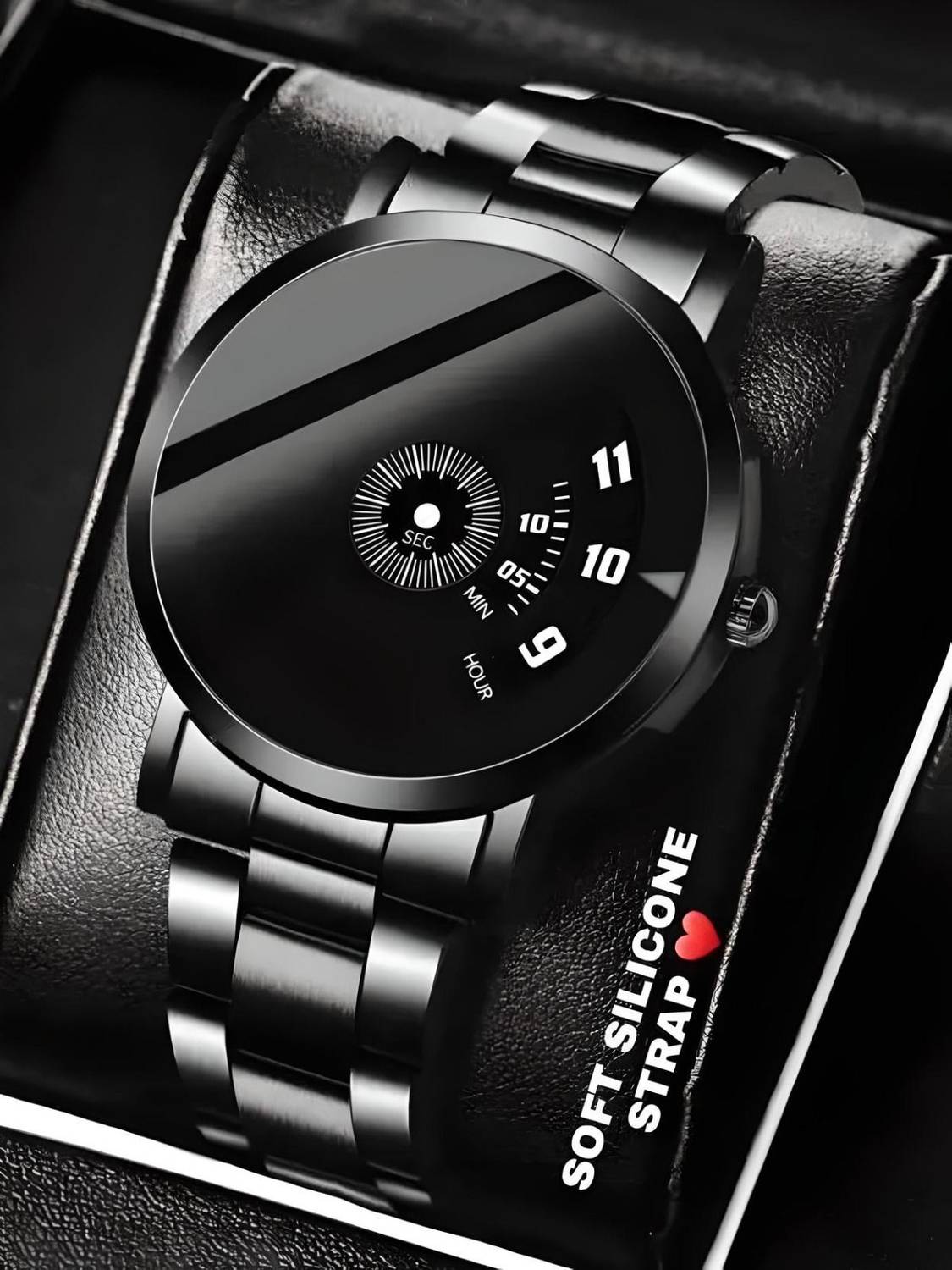 Everglow Unique Silicon Rubber Strap Watch - Image 1