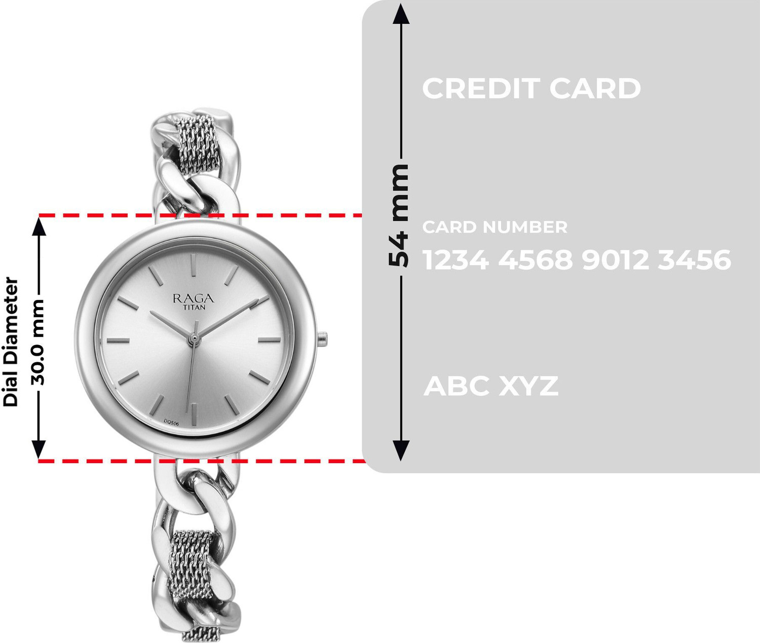 Image of Titan Titan Raga Showstopper Silver Dial Silver MetalStrap Analog Watch - For Women