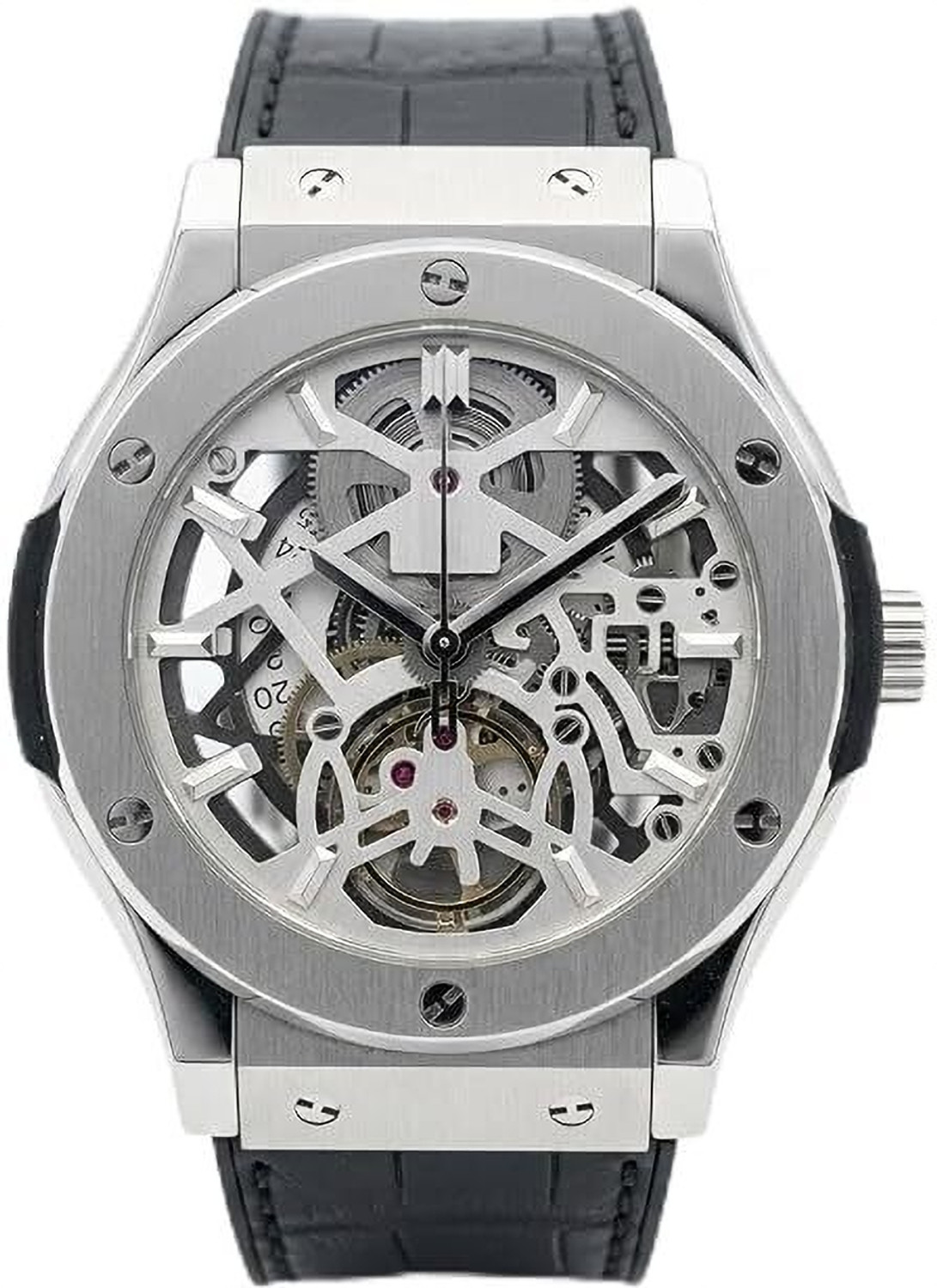 Image of GadgetGallary Men's Ultra Thin Skeleton Dial Analog Watch with Comfortable Strap Watch Analog Watch - For Men