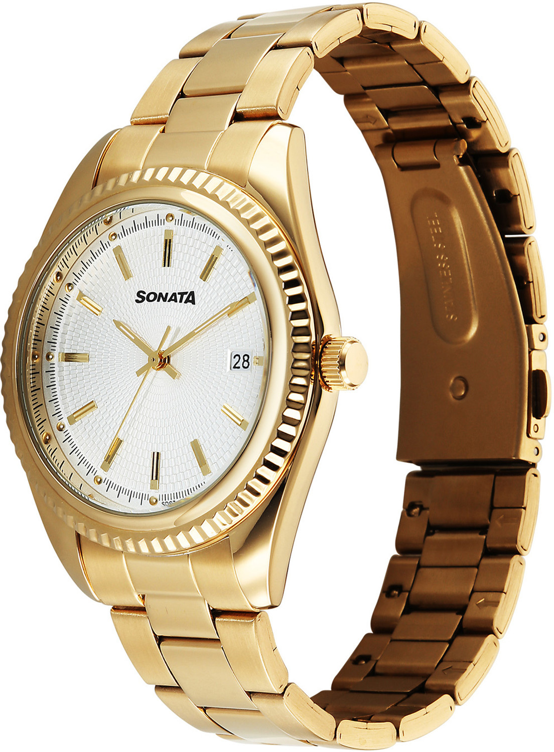 Image of SONATA Festive 2.0 Sonata Festive 2.0 Quartz Silver Round Dial Men's Watch / Analog Watch - For Men