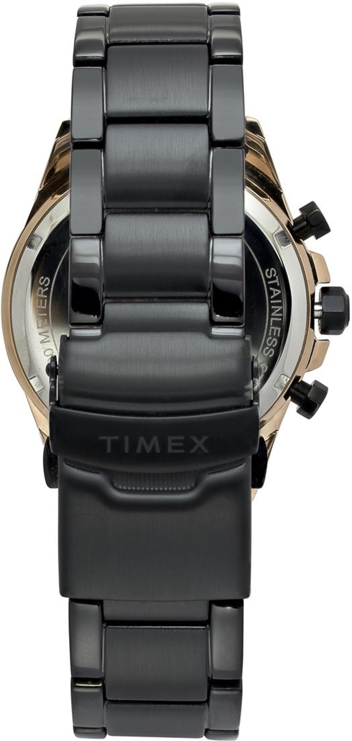 Image of TIMEX TWEG27702 Signio Round 46mm Black Dial Analog Watch - For Men