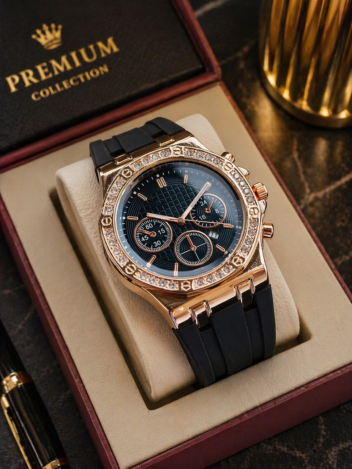 Image of ShreeDatt 029 Premium Full Black Men's Watch Analog Watch - For Men