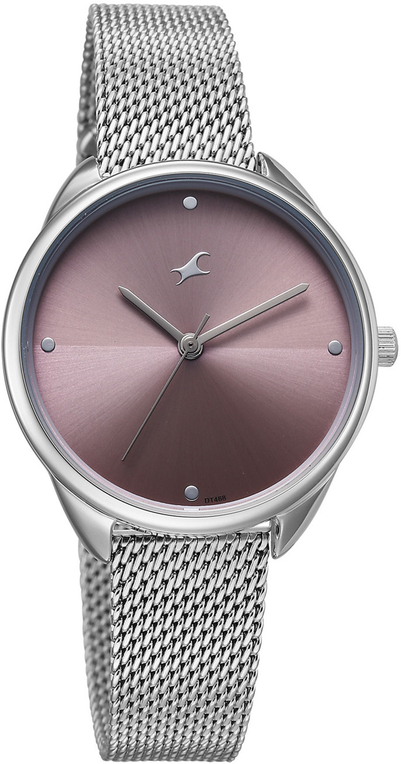 Image of Fastrack Stunners Fastrack Stunners XI Quartz Lilac Dial Silver Stainless steel Strap Analog Watch - For Women