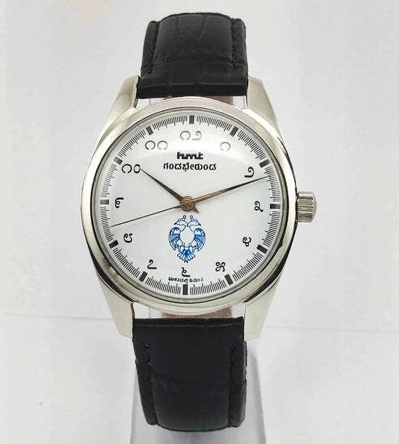 Image of TimeNest Classic | Dress | Formal | Luxury Vintage Gandaberunda White Dial Kannada Numerals 17 Jewels Men's Watch Analog Watch - For Men
