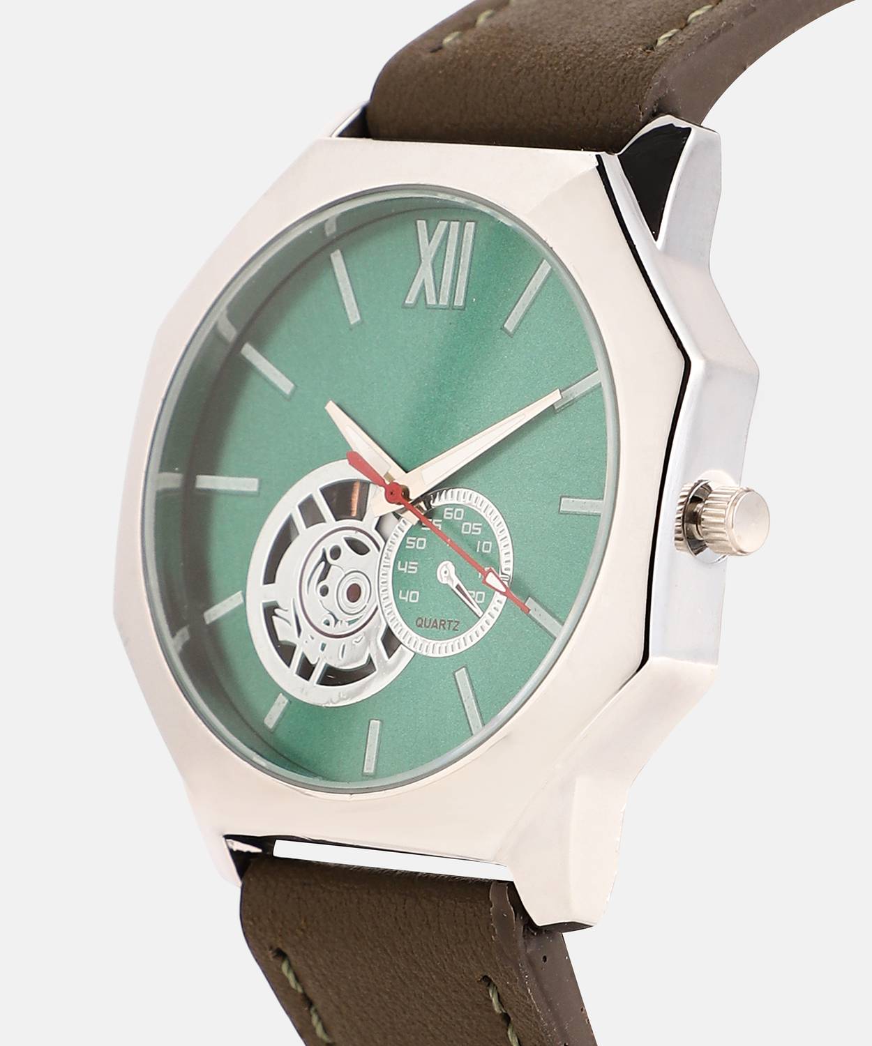 French Accent The Formula Men's Leather Watch - Image 3
