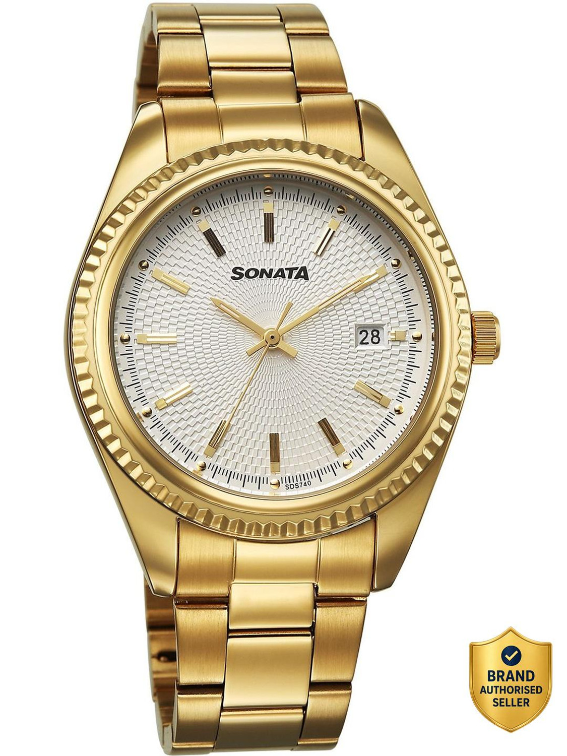 Image of SONATA Festive 2.0 Sonata Festive 2.0 Quartz Silver Round Dial Men's Watch / Analog Watch - For Men