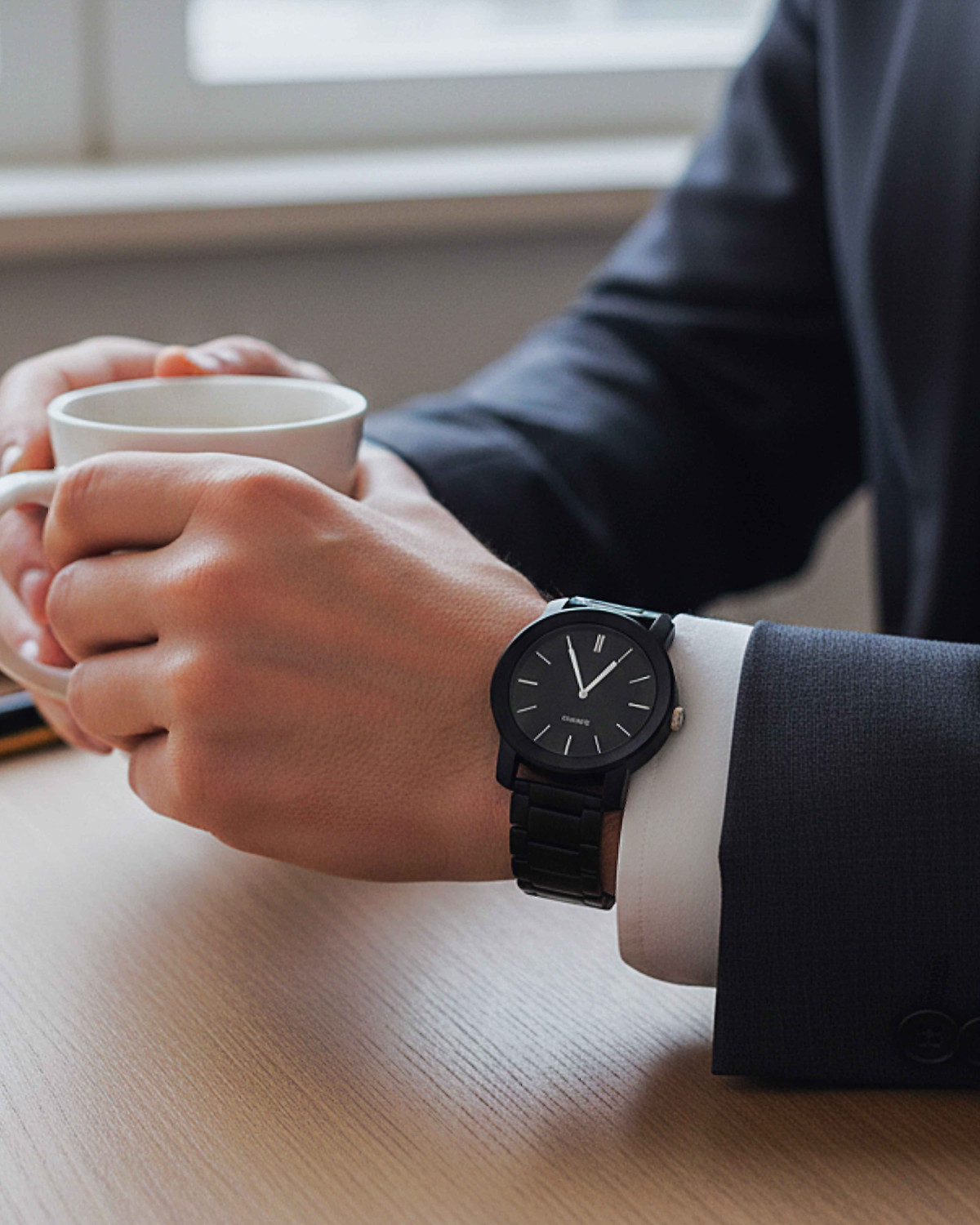 Image of MAHAKAPI Analog Wrist Watch with Metal Strap | Classic Minimal Dial Analog Wrist Watch with Metal Strap | Classic Minimal Dial Analog Watch - For Men
