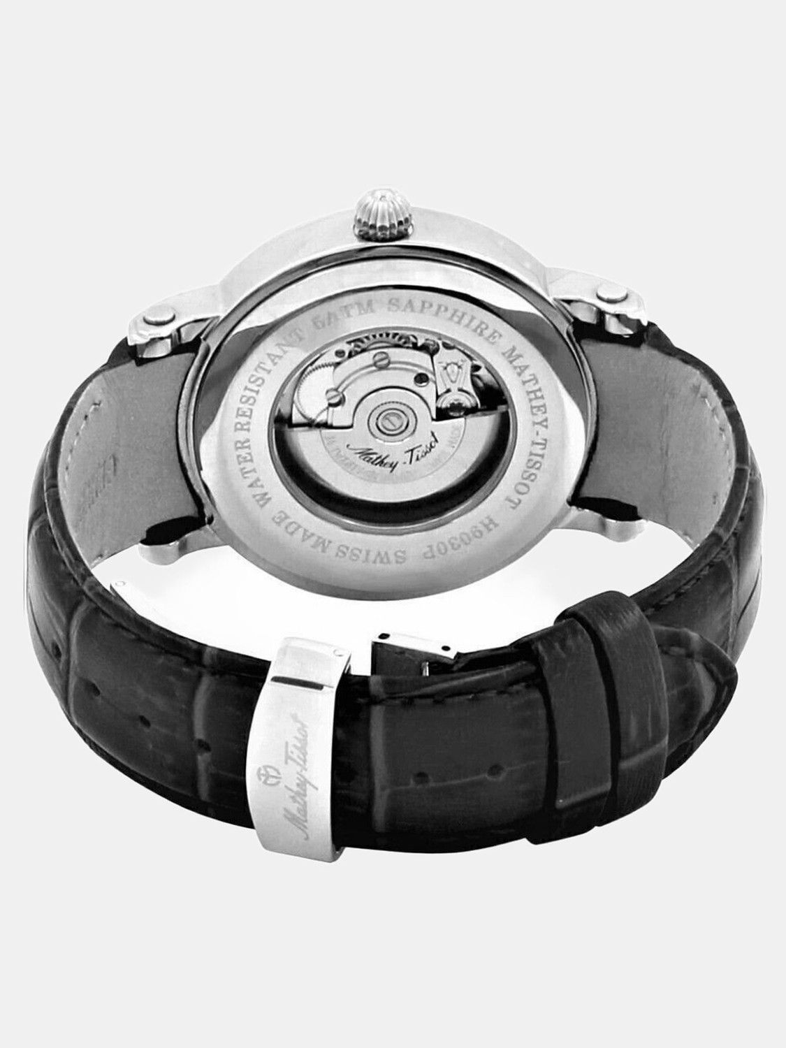 Image of Mathey-Tissot H9030AI Swiss Made Renaissance Automatic Landeron 24 Movement White Dial Analog Watch - For Men