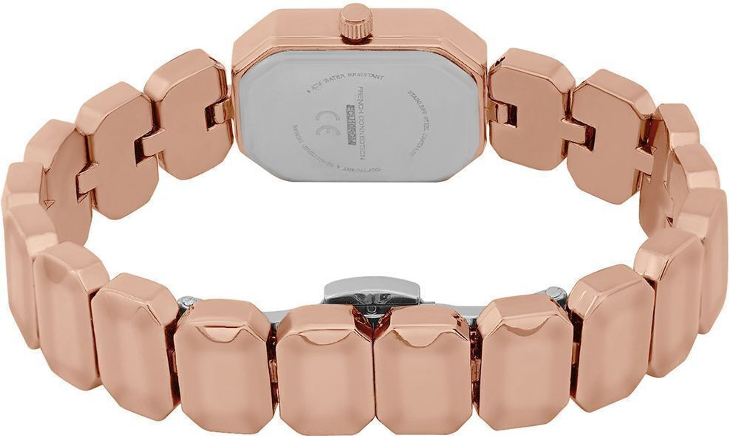 Image of French Connection Black Sunray Dial | Women's Rose Gold Analog Watch Analog Watch - For Women