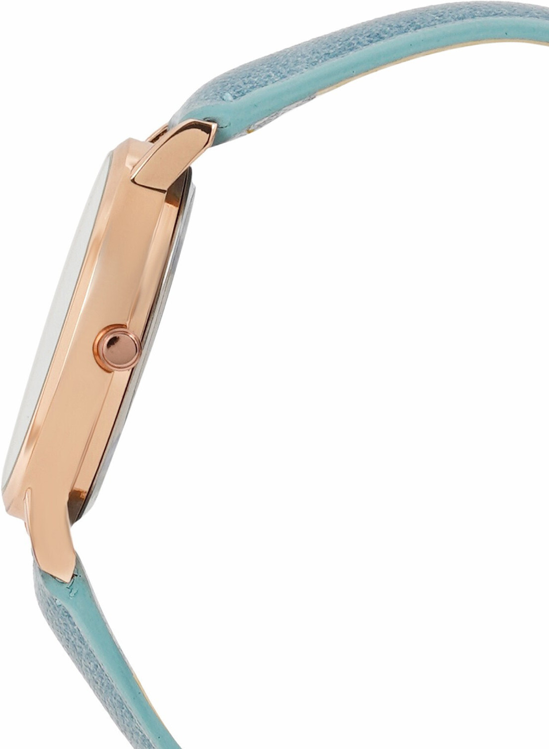 Image of Joker & Witch Amsterdam White Dial Blue Faux Leather Strap Analog Women's Watch Analog Watch - For Women