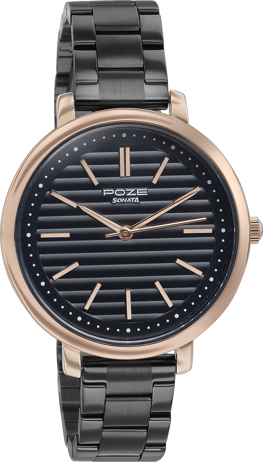 Image of SONATA Poze - Metal Analog Watch - For Women