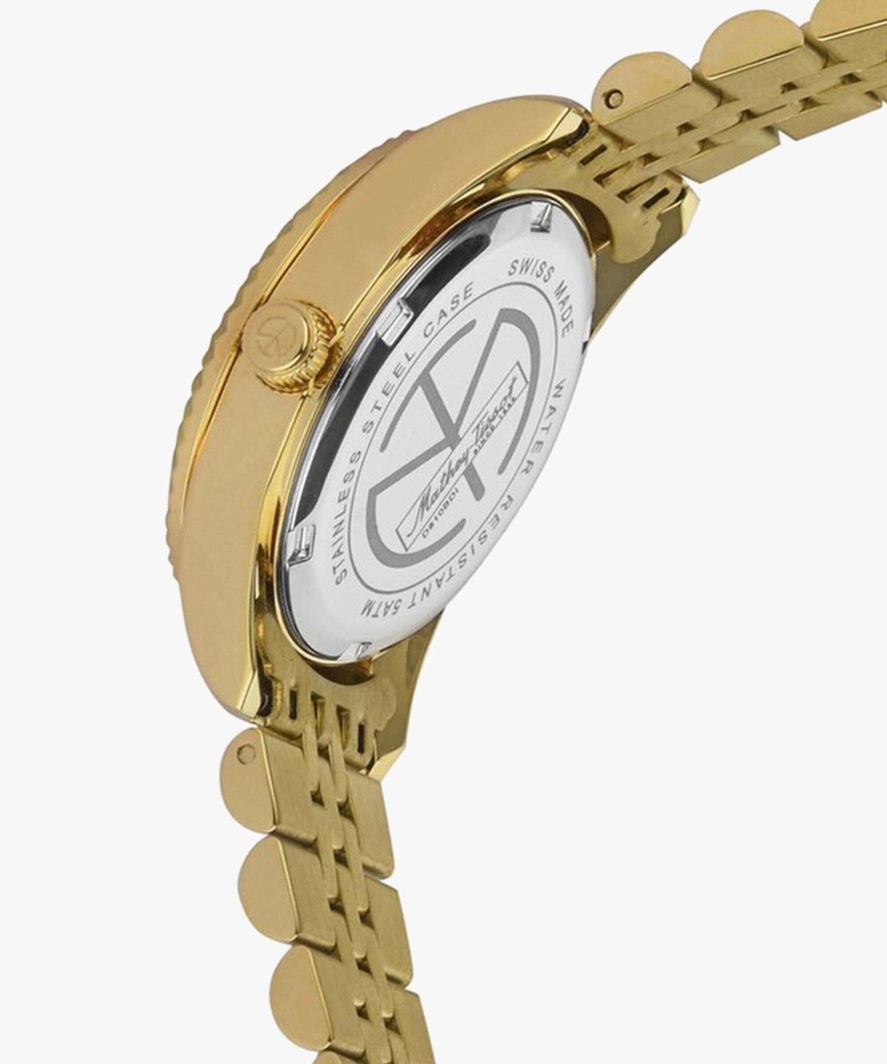 Image of Mathey-Tissot D810PBRI Iii Roman Swiss Made Silver Dial Analog Watch - For Women