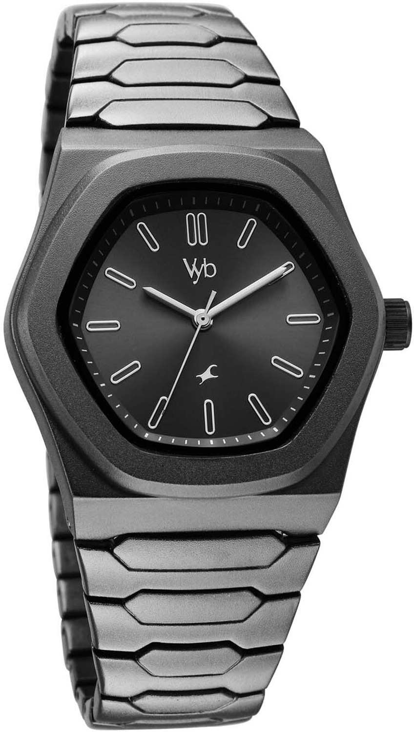 Image of Fastrack Fastrack Vyb Limitless Fastrack Vyb Limitless Quartz Gun Dial Gun Alloy Strap Analog Watch - For Men