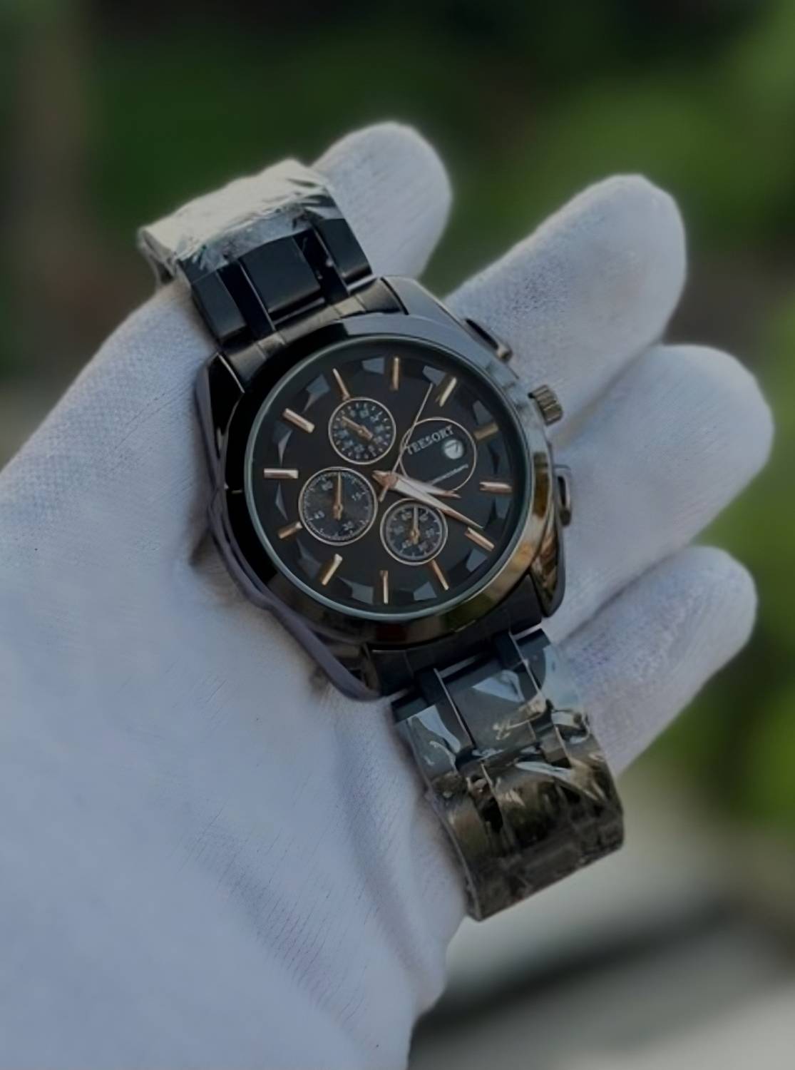 Teesort Black Analog Watch for Men - Image 1
