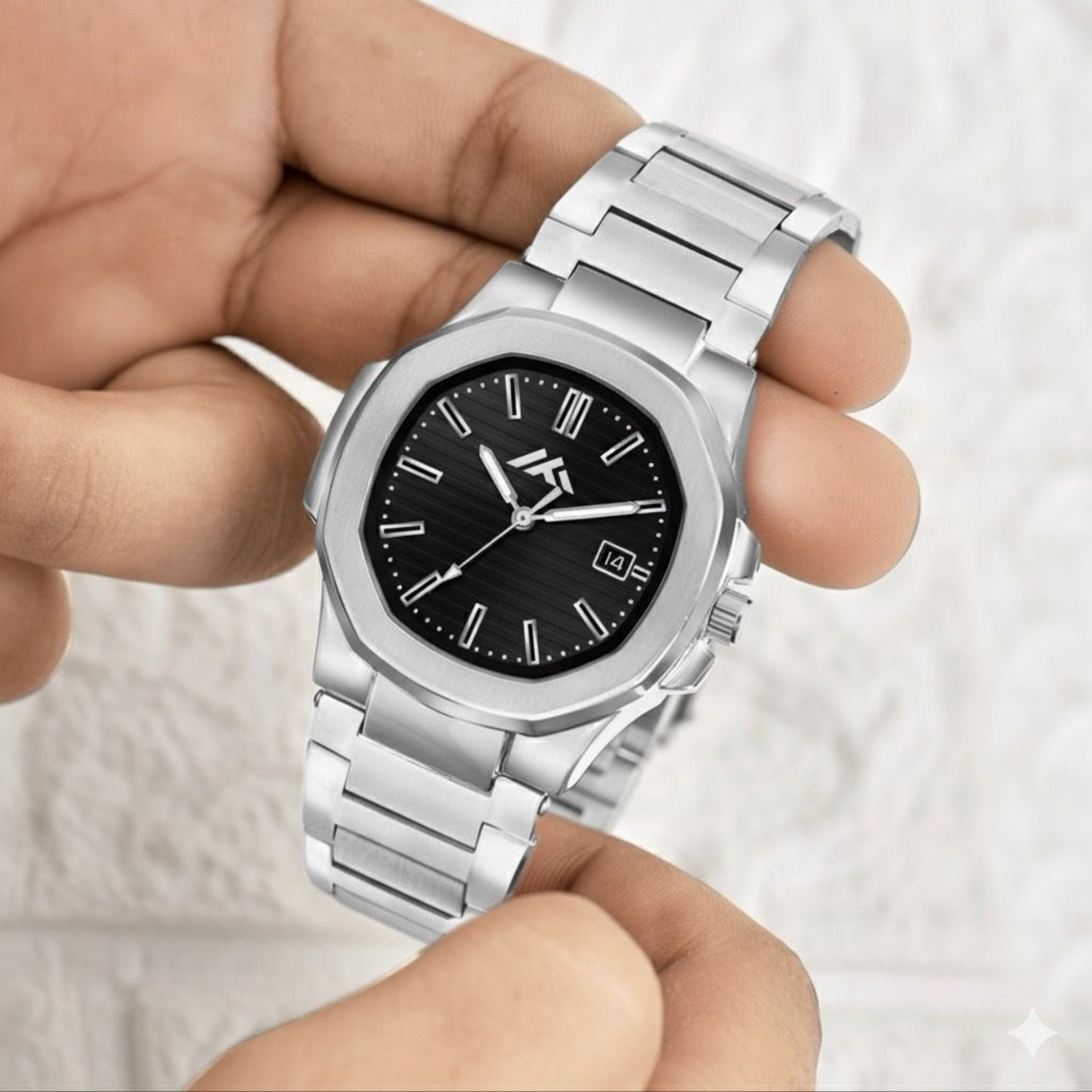 Image of Blue Pearl Date Function SW-801 Date Functioning Series Square Dial Boys Watch with Quartz Mevhanism Analog Watch - For Men