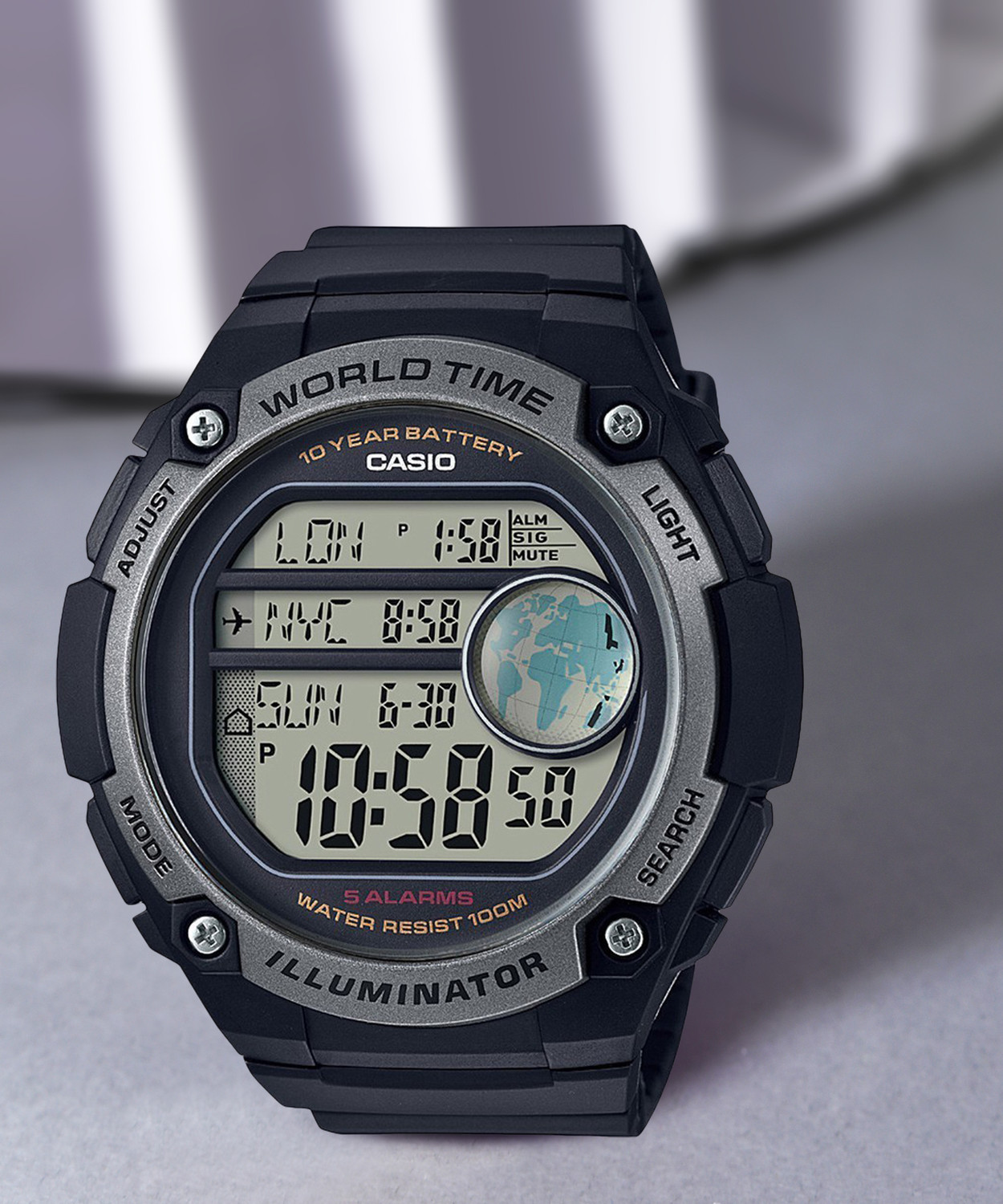 Image of CASIO AE-3000W-1AVDF Youth Digital ( AE-3000W-1AVDF ) Digital Watch - For Men