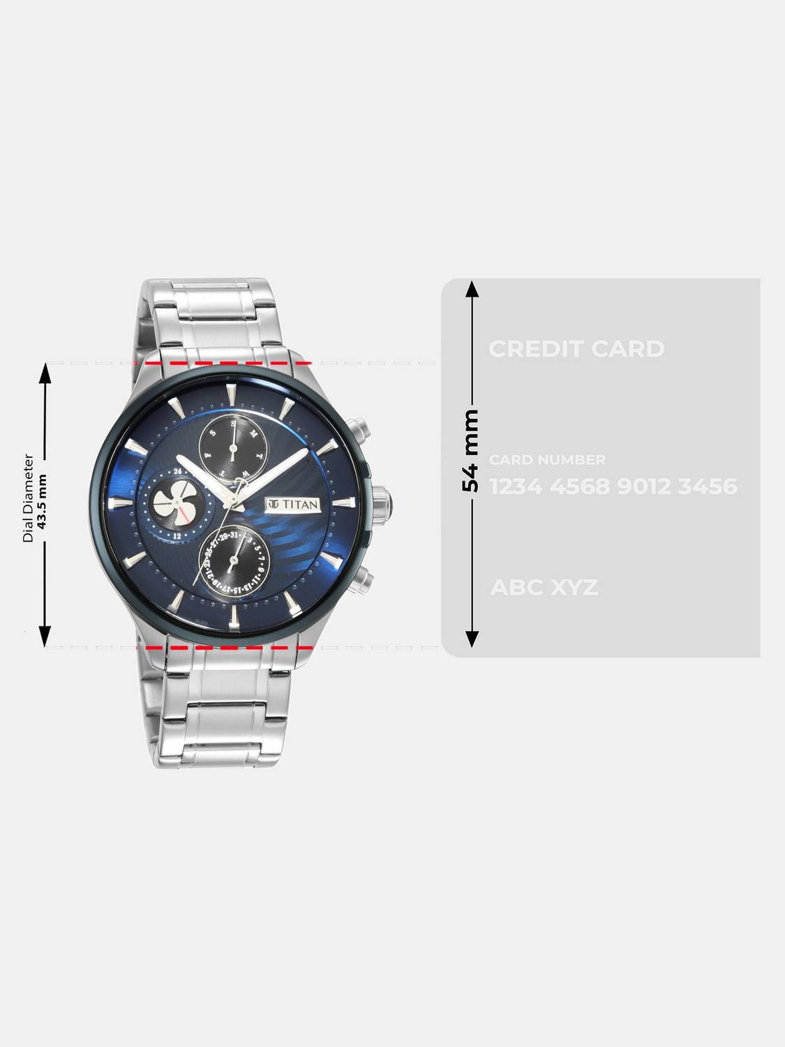 Titan NQ1873KM02 Titan Maritime Multifunction Midnight Blue Dial