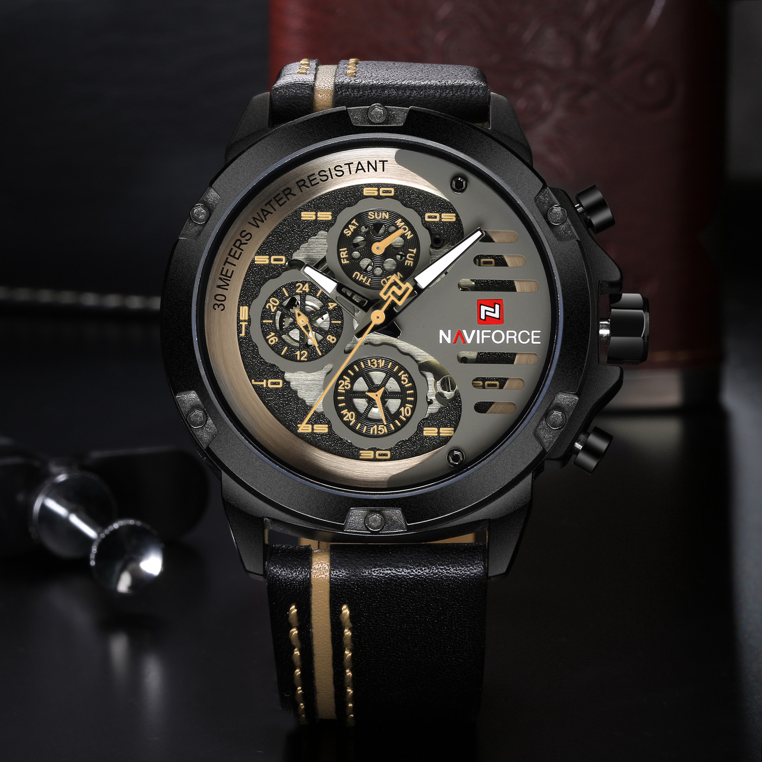 Image of NAVIFORCE NAVIFORCE 9110 NF9110 Analog Watch - For Men