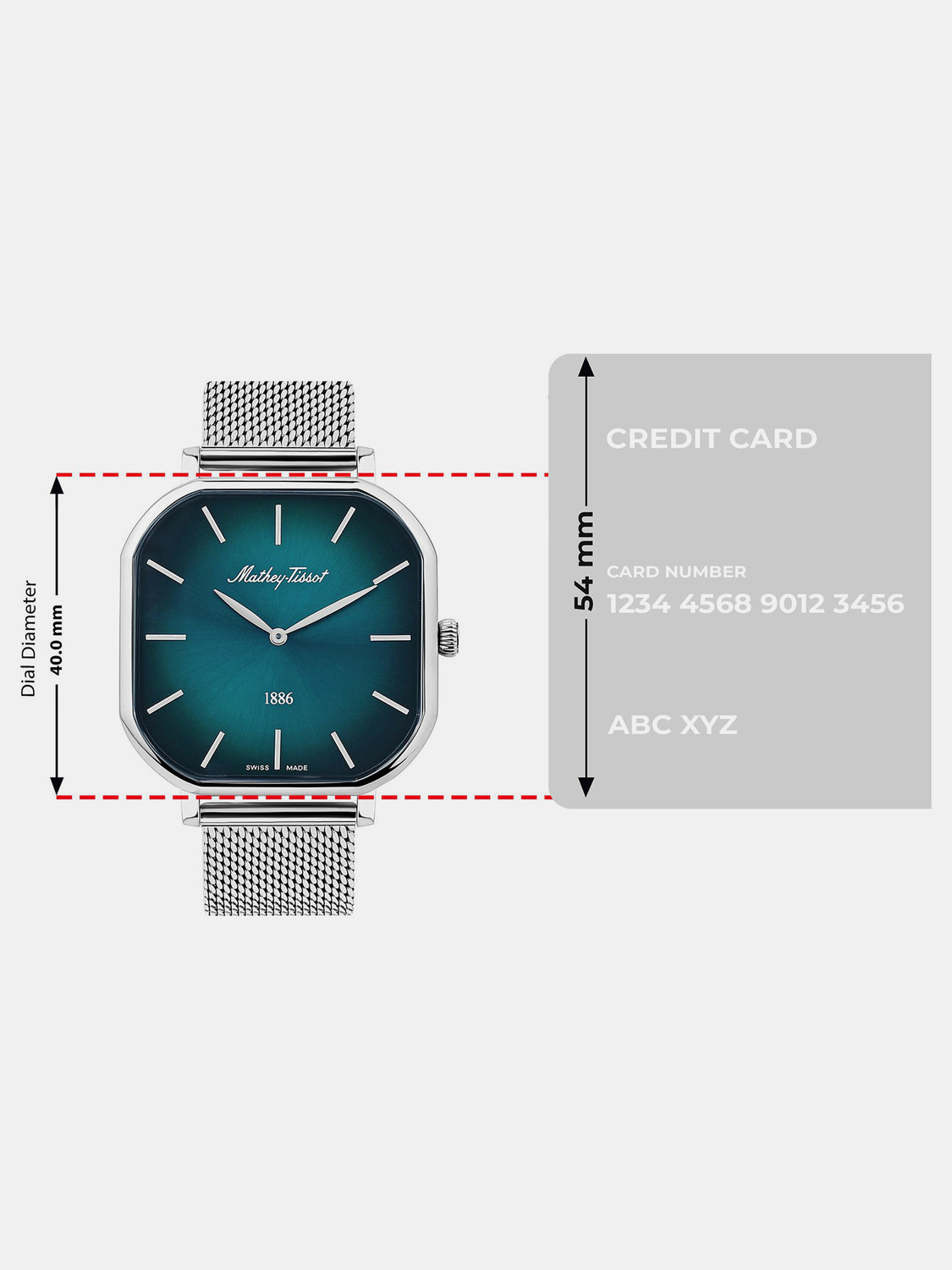 Image of Mathey-Tissot H7917AV Swiss Made Classic Green Dial Analog Watch - For Men