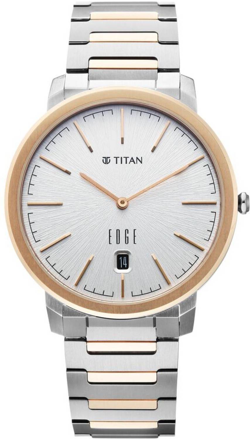 Titan Meister Quartz Analog White Dial Rose Gold Watch - Image 1